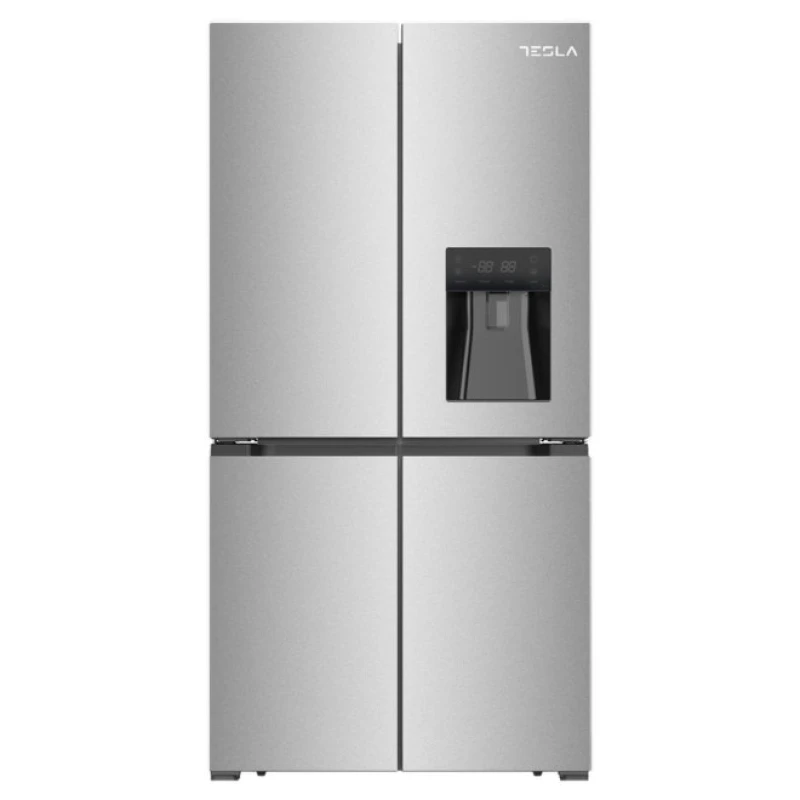 Image of Tesla T560FDX Four Door Fridge Freezer With Water Dispenser Non Plumbed - STAINLESS STEEL T560FDX