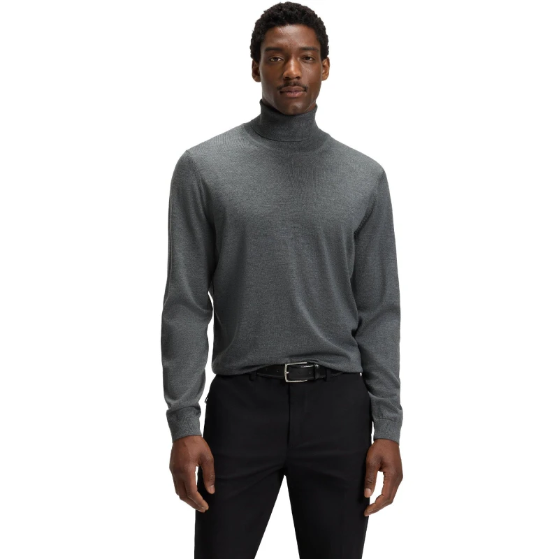 Image of Boss Mens Musso P Crew Sweatshirt Medium Grey male S