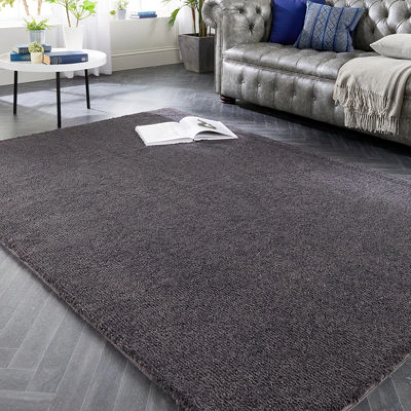 Image of Origins My Lux Luxurious Shaggy Charcoal 120Cm X 170Cm Washable Rug