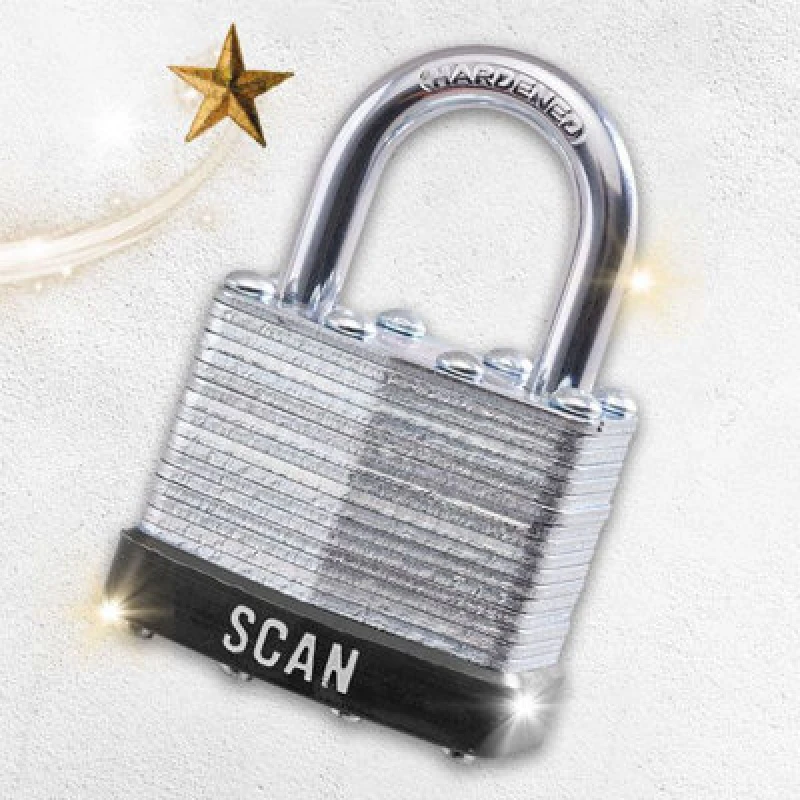 Image of Scan Laminated Padlock Twin Pack 40mm - Xms23Padlam