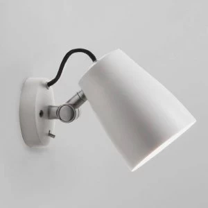Image of 1 Light Indoor Wall Light Matt White, E27