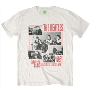 Image of The Beatles - Final Performance Unisex Medium T-Shirt - White