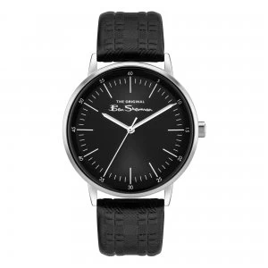 Image of Ben Sherman Watch with a Checked Strap and Black Dial