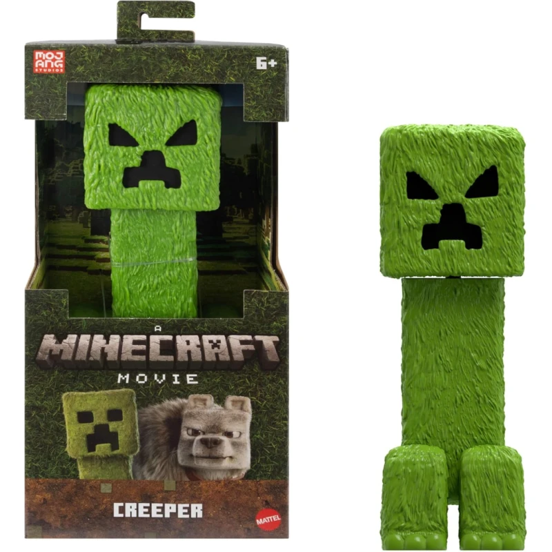 Image of Minecraft Creeper Large-Scale Action Figure, 12-Inch Character Collectible Inspired By The Movie One Colour WDXDC Unisex