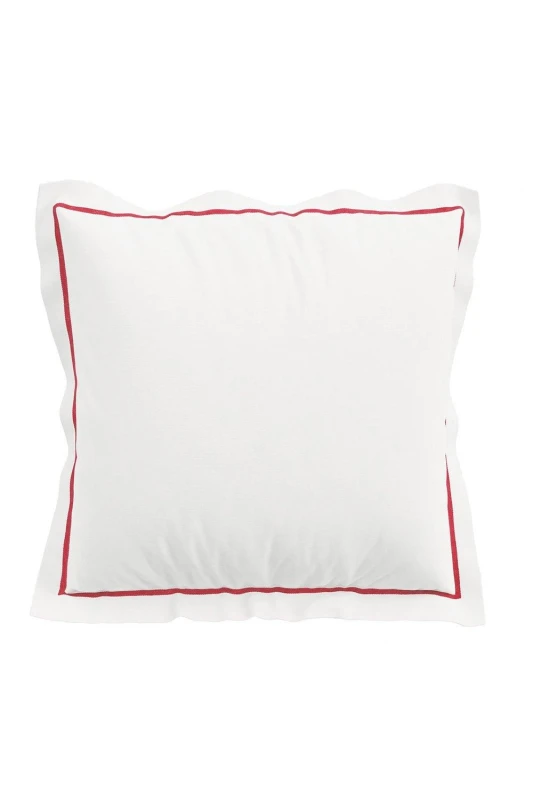 Image of Sanderson 'Rubus' Square Pillow Case Pair White