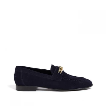 Image of Reiss Lex Slip On Shoes - Navy