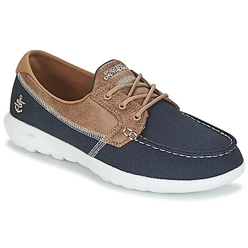 Image of Skechers GO WALK LITE womens Boat Shoes in Blue,4,5,6,7