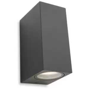 Image of Dune Outdoor Up Down Light Graphite IP44, GU10 - Firstlight