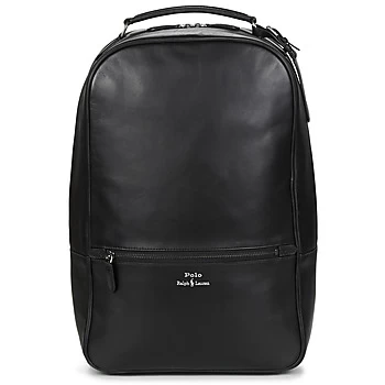 Image of Polo Ralph Lauren BACKPACK SMOOTH LEATHER mens Backpack in Black - Sizes One size