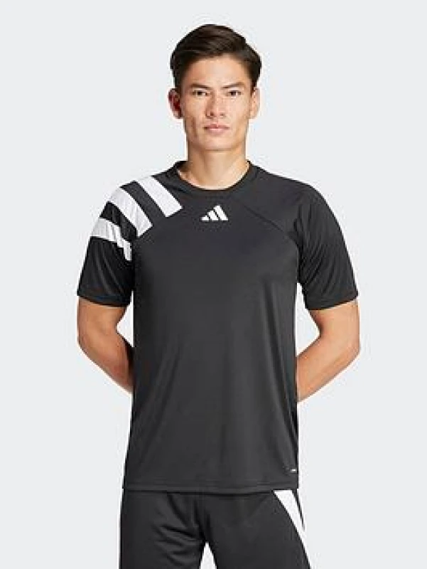 Image of adidas Fortore 23 Football Shirt Mens Short Sleeve Performance T-Shirts S Black 62373740350