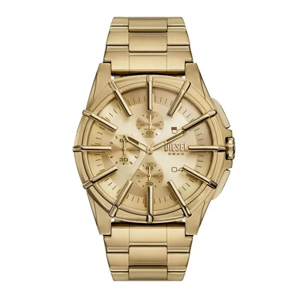 Image of Diesel DZ4659 Framed Gold Plated Bracelet Watch - W11294