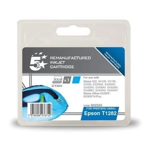 Image of 5 Star Office Epson Fox T1282 Cyan Ink Cartridge