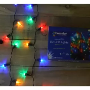Image of Samuel Alexander - Premier 80 LED (7.9m) Multi-Action Christmas Lights in Multi-Coloured