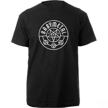 Image of Babymetal - Pentagram Unisex Medium T-Shirt - Black