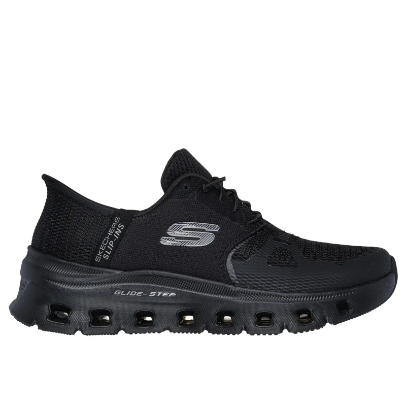 Image of Skechers Glide-Step Pro Slip On Runners Womens - Black 7 Female