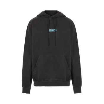Image of AllSaints Aldor Pullover Hoody - Washed Black