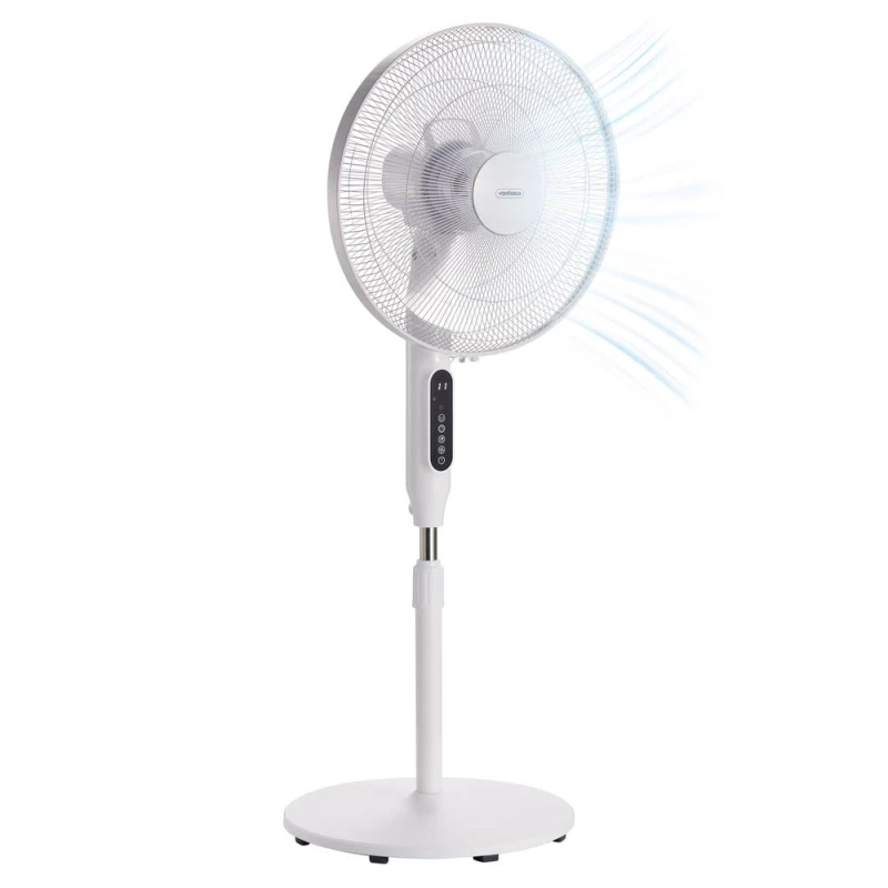 Image of VonHaus For Home Multispeed Pedestal Cooling Fan 16" in White White Unisex