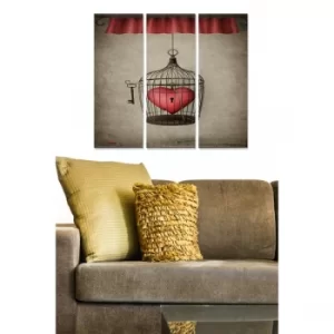 Image of MDF45081946 Multicolor Decorative MDF Painting (3 Pieces)