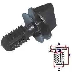 Image of ROMIX Clip, trim-/protection strip BMW B21111 51711916197