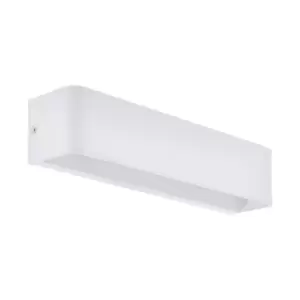 Image of Wall Light Colour White Oblong Box Shape Snug Fitting Bulb LED 12W Included