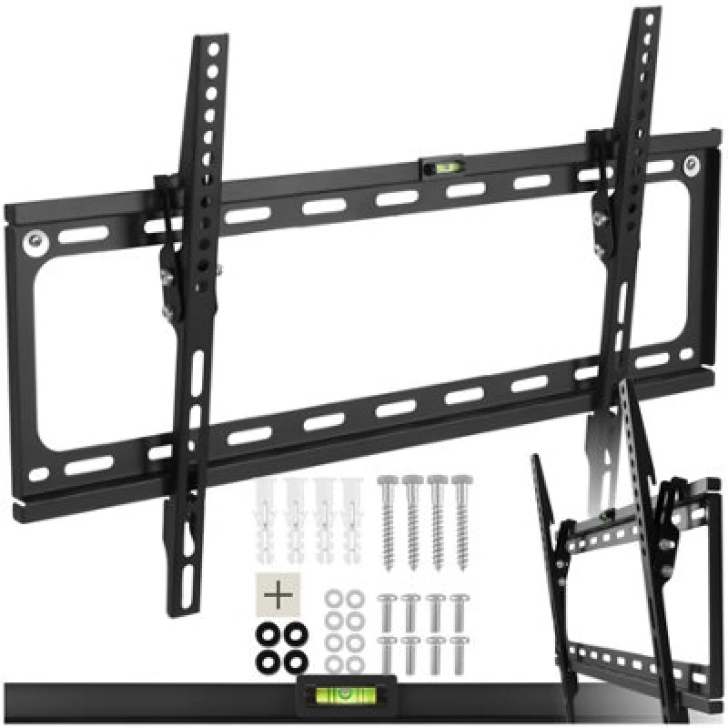 Image of TECTAKE Tectake - Television Bracket - 32-100 inch screens, tiltable, width-adjustable tv wall mount - bracket tv, wall tv mount, tv on wall bracket 4