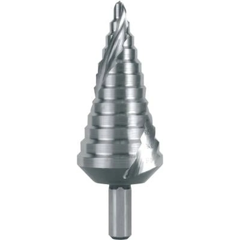 Image of RUKO RUKO 101060 Step drill bit 6 - 37mm HSS Total length 100 mm Triangular shank 101060