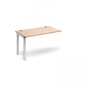 Image of Connex add on unit single 1200mm x 800mm - white frame and beech top