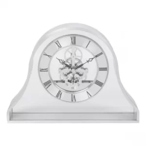 Image of WILLIAM WIDDOP Brushed Aluminium Napoleon Mantel Clock