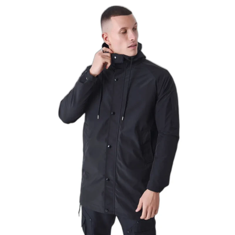 Image of Project X Paris Long waterproof jacket Project X Paris Noir Male S