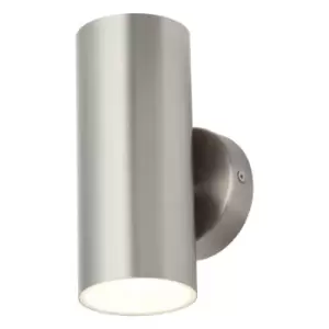 Image of Zinc MELO 10W LED Outdoor Up and Down Wall Light Stainless Steel
