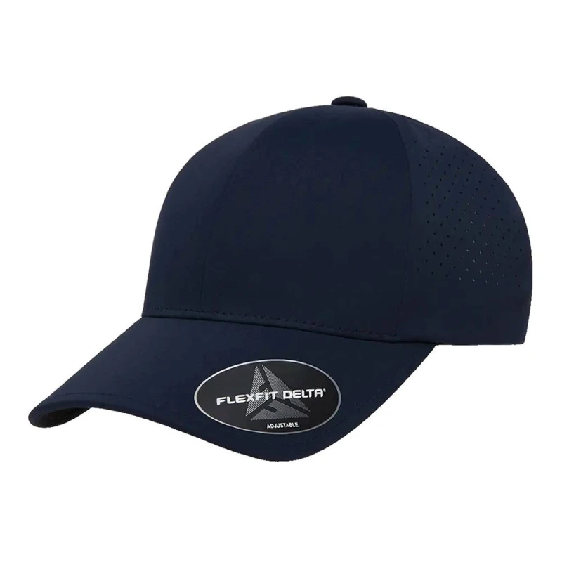 Image of Flexfit Mens Delta Snapback Baseball Cap in Navy Navy Male One Size