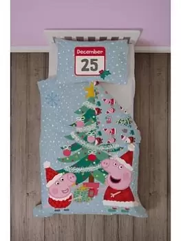 Image of Peppa Pig Peppa Pig Santa Junior Panel Duvet Set