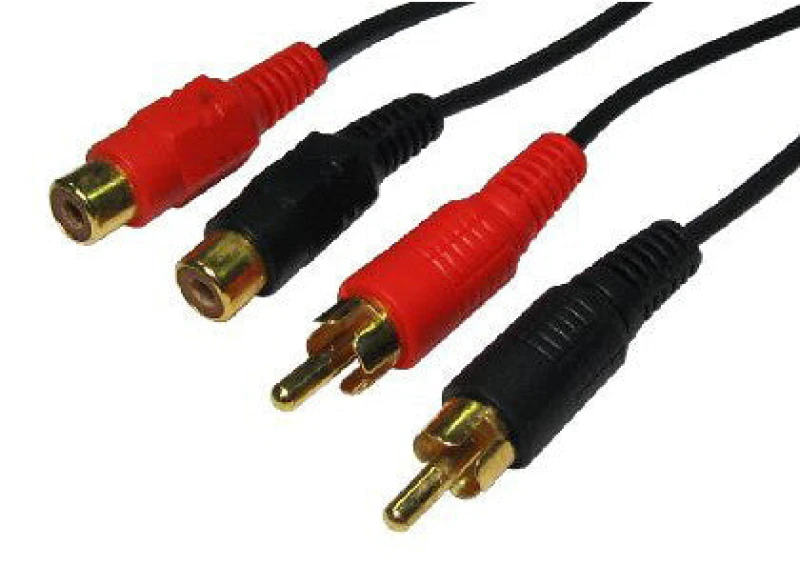 Image of Cables Direct Cables Direct 2RR-305 audio cable 5m 2 x RCA Black, Red 2RR-305