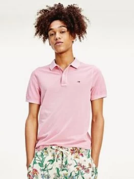 Image of Tommy Jeans Lightweight Polo Shirt - Pink