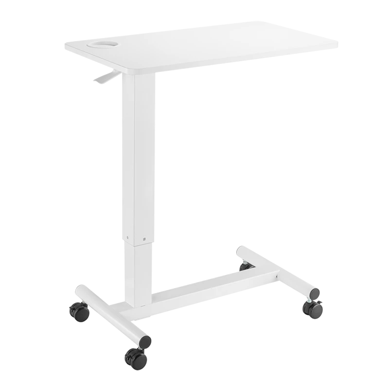 Image of LogiLink Hight adjustable overbed table. gas spring. white