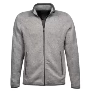 Image of Tee Jays Mens Aspen Full Zip Jacket (M) (Grey Melange)