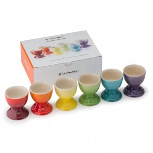 Image of Le Creuset Stoneware Rainbow Egg Cups (Set of 6)