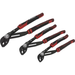 Image of Sealey 3 Piece Quick Action Waterpump Pliers Set