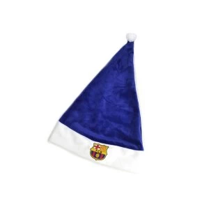 Image of FC Barcelona Crest Supersoft Santa Hat
