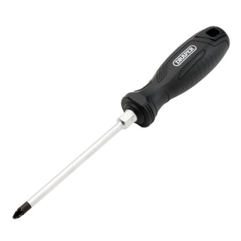 Image of Draper 13516 Pozi Hard Grip Screwdriver, PZ2 x 125mm - 13516 13516