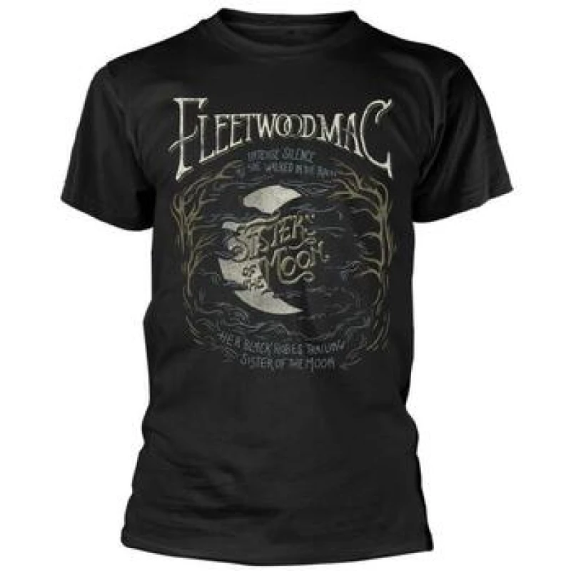 Image of Fleetwood Mac Fleetwood Mac Men Sisters Of The Moon T-Shirt in Black Size: Medium Black M Male 5063300878125