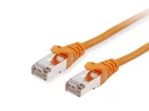 Image of Equip Cat.6 S/FTP Patch Cable, 0.25m, Orange