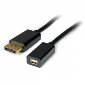 Image of 3 ft DisplayPort to Mini DisplayPort Video Cable Adapter MF