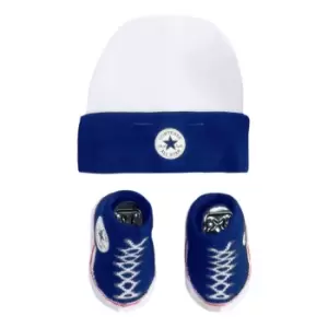 Image of Converse Hat & Booties 2 Pack Babies - Blue