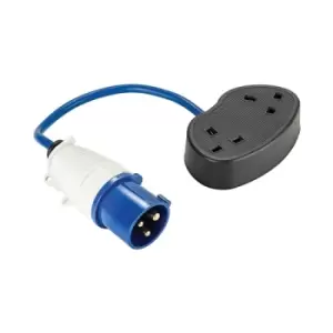 Image of Defender Fly Lead Converter 16A - 2 x 13A - 230V
