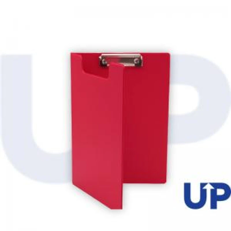 Image of UP A4 PVC Fold Over Clipboard Red (10)