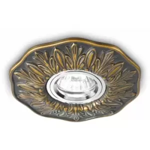 Image of Netlighting Polka 1 Light Recessed Spotlight Bronze, GU10