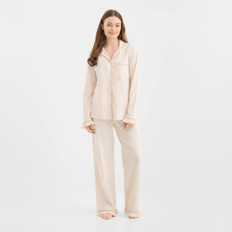 Image of Chelsea Peers ChelsP J Married PJs Ld62 Long Sleeve Pyjama Sets 8 (XS) White 33189401310