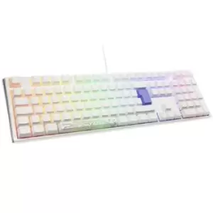 Image of Ducky One 3 Classic Pure USB Keyboard, Gaming keyboard Switch: brown German, QWERTZ White