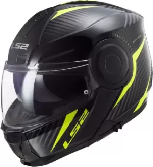 Image of LS2 FF902 Scope Skid Helmet, black-yellow, Size S, black-yellow, Size S